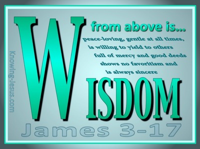 James 3:17 Wisdom From Above (green)